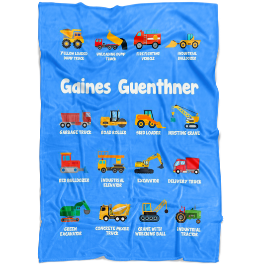 Gaines Guenthner Construction Blanket Blue