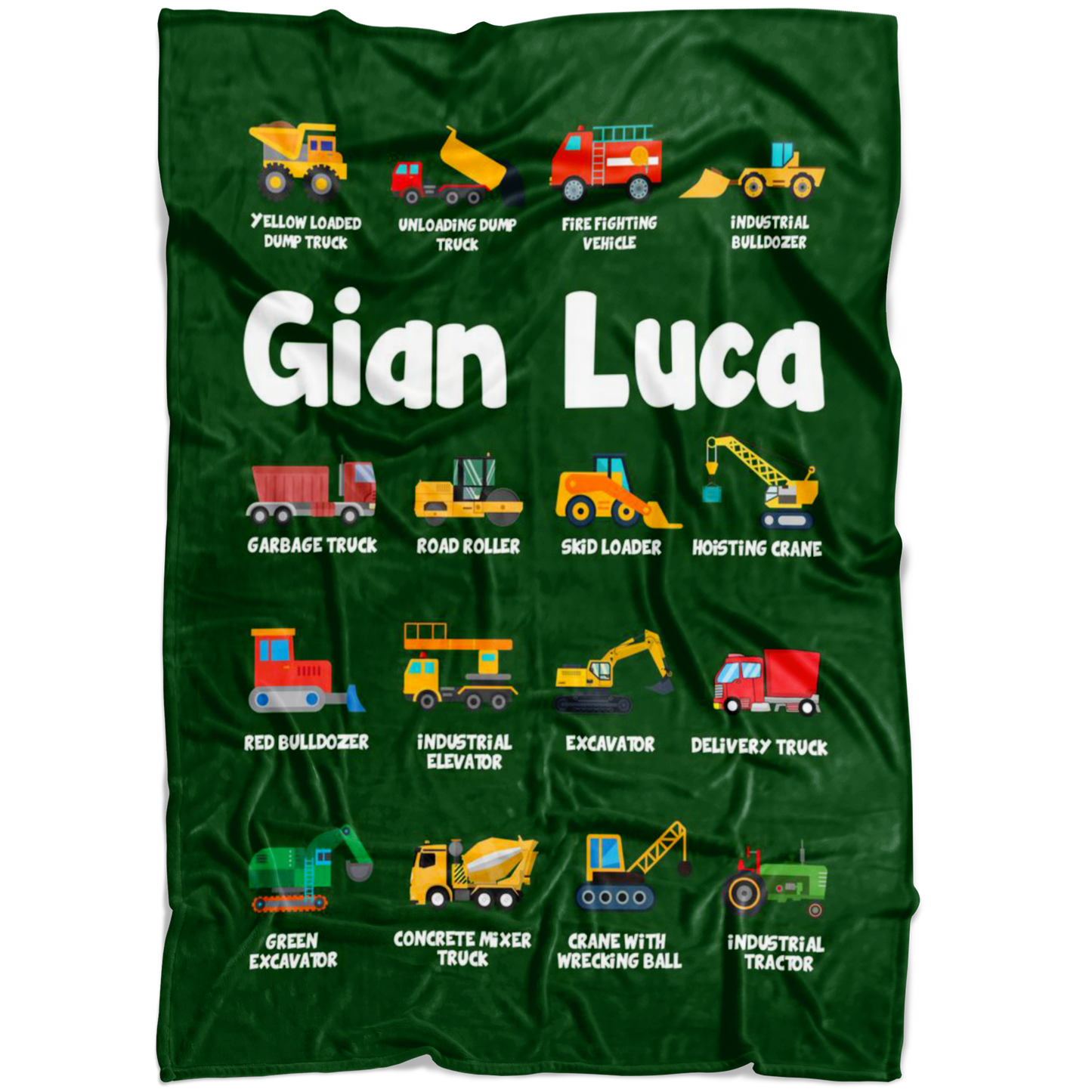 Gian Luca Construction Blanket Green