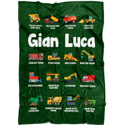 Gian Luca Construction Blanket Green