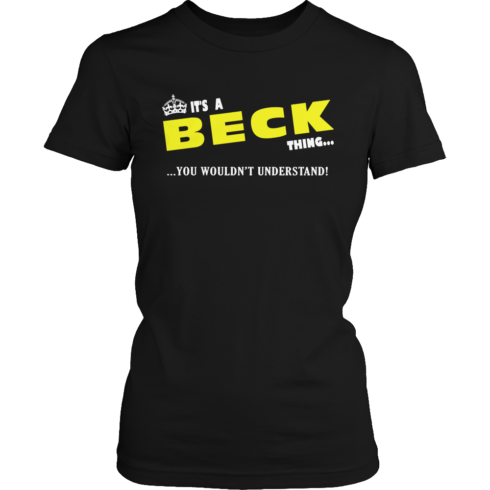It's A Beck Thing, You Wouldn't Understand