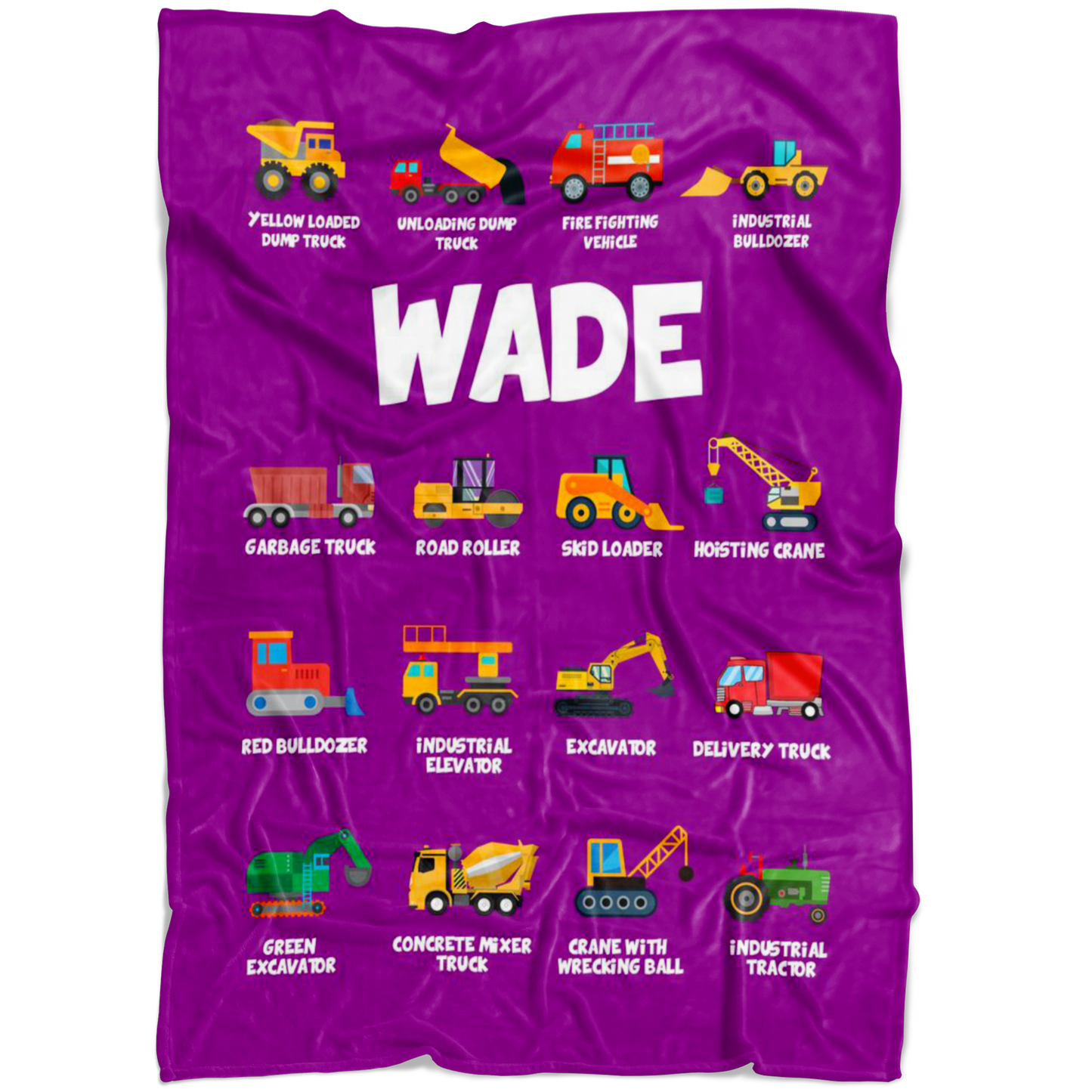 Wade Construction Blanket Purple