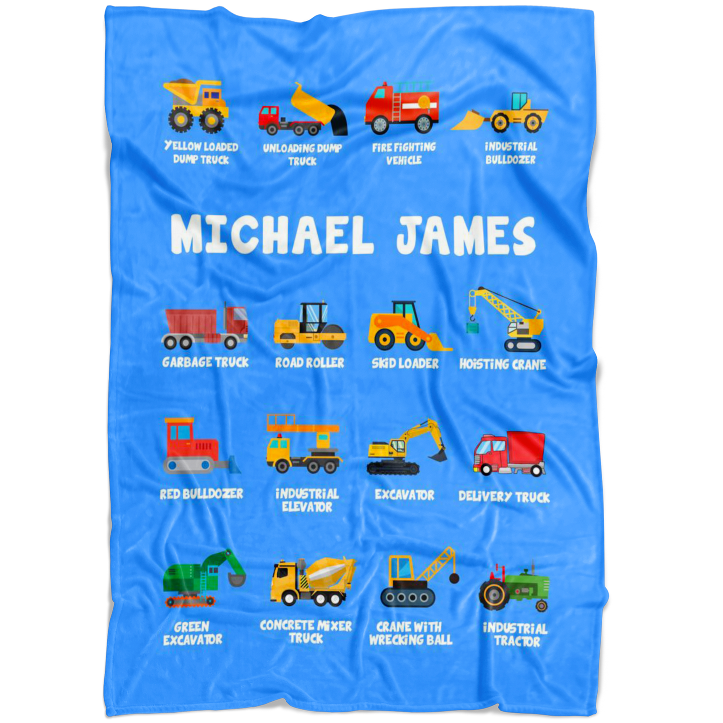 Michael James Construction Blanket Blue