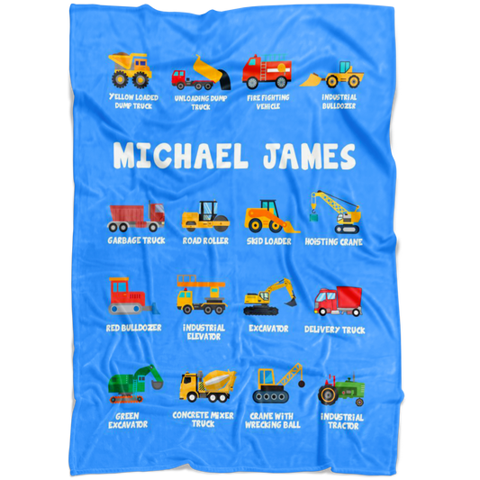 Michael James Construction Blanket Blue