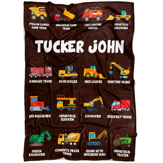 Tucker John Construction Blanket Brown