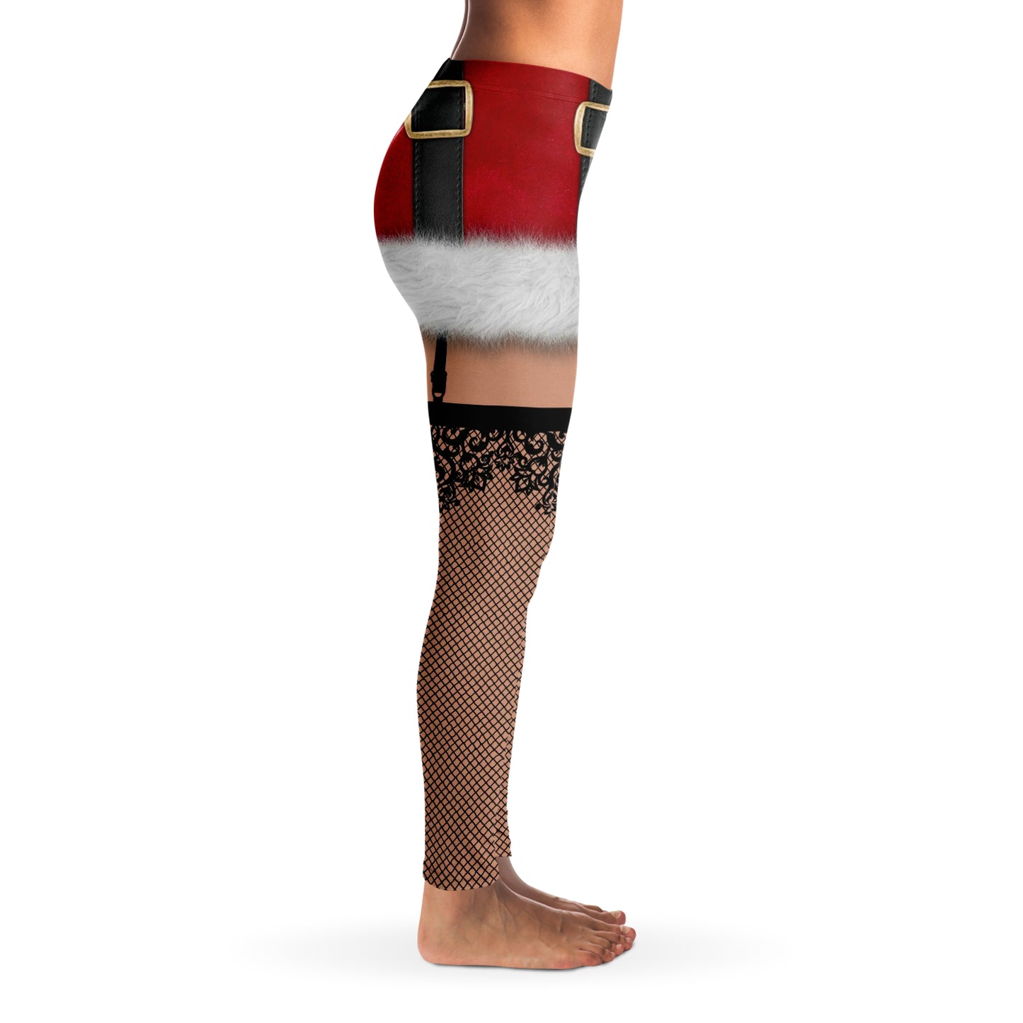 Naughty Santa Christmas Leggings