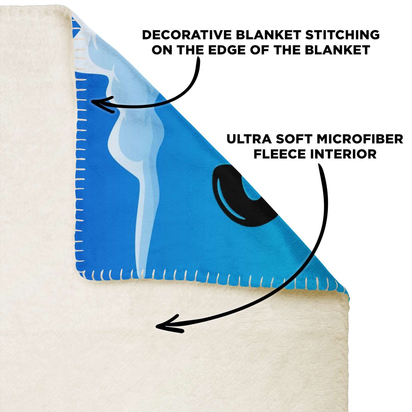 Personalized Name Vulture Blanket, Custom Name Wild Animals Blanket for Boys & Girls