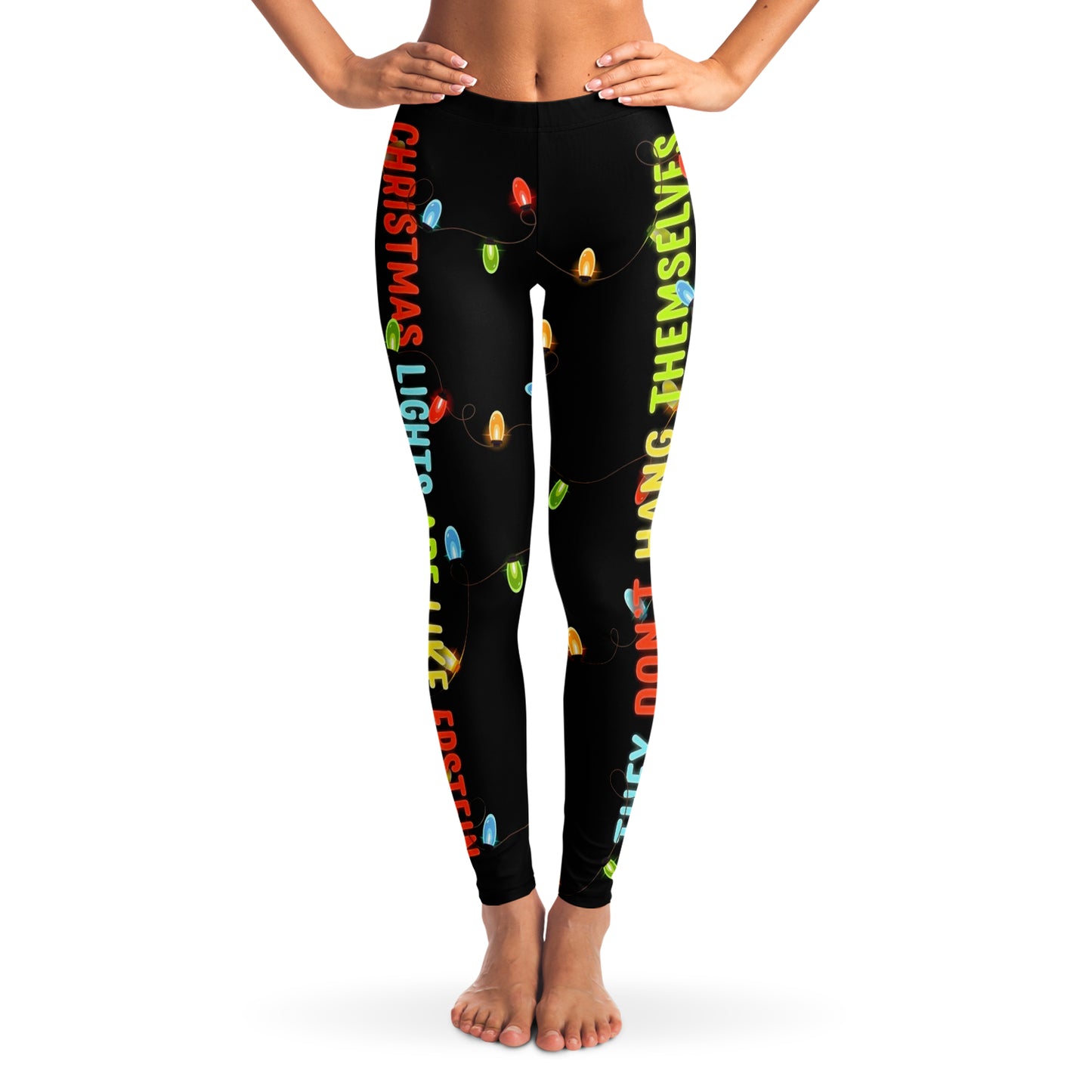 Christmas Lights Are Like Epstein Christmas Leggings
