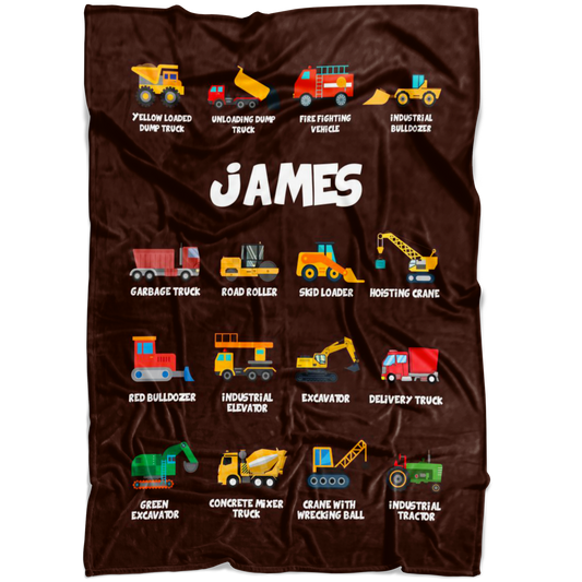 James Construction Blanket Brown