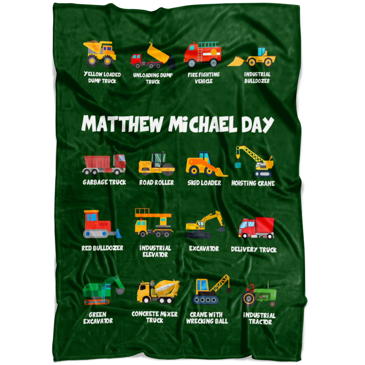 Matthew Michael Day Construction Blanket Green