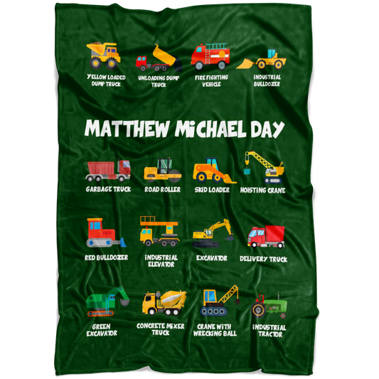 Matthew Michael Day Construction Blanket Green