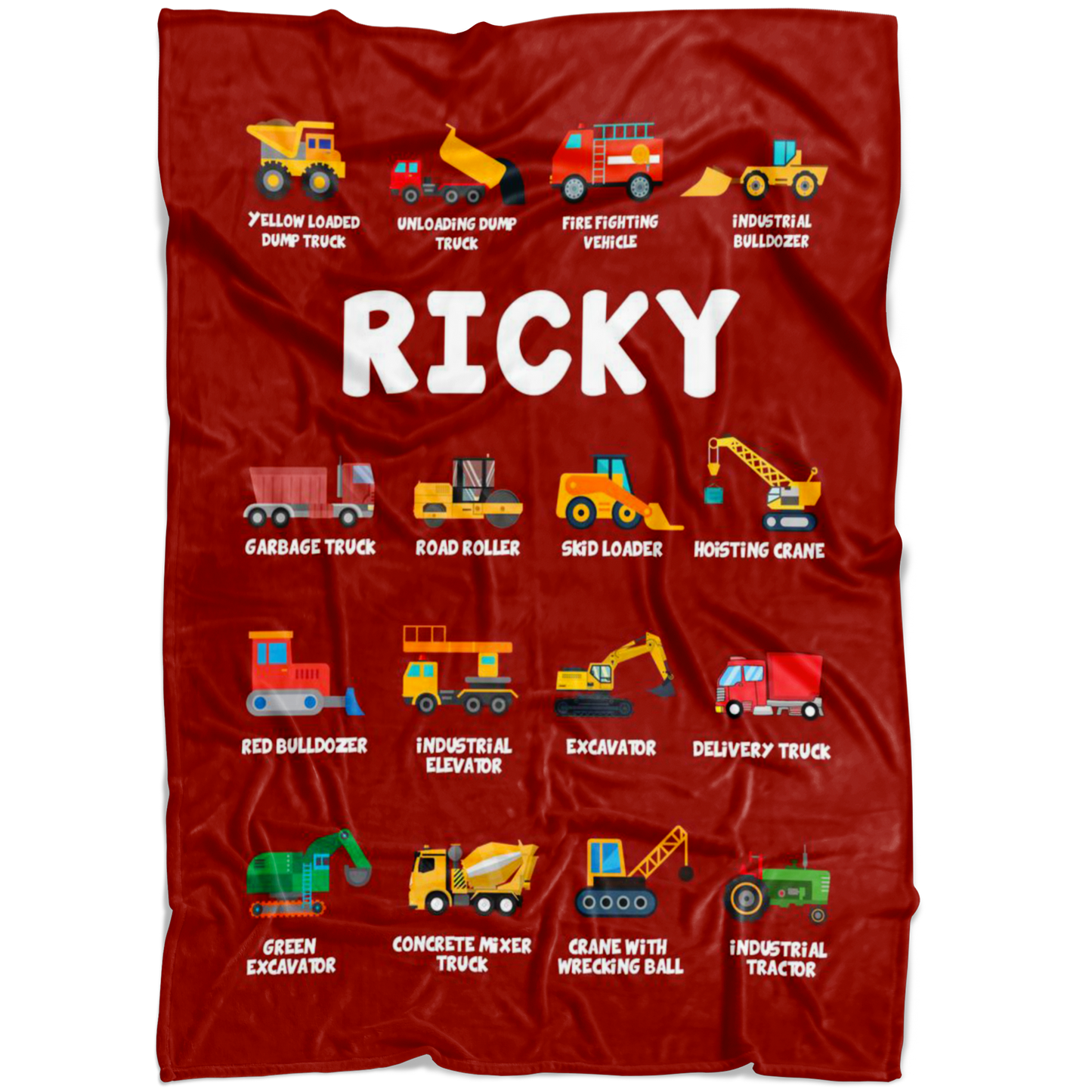 Ricky Construction Blanket Red