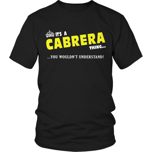 It's A Cabrera Thing, You Wouldn't Understand