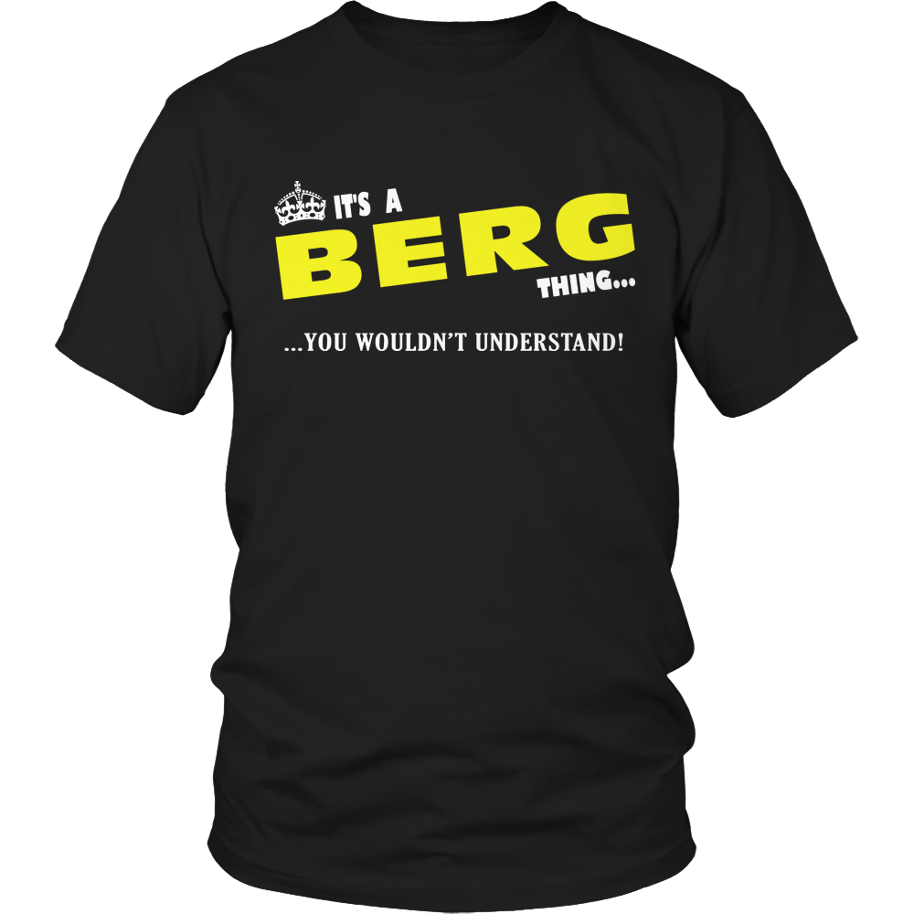 It's A Berg Thing, You Wouldn't Understand