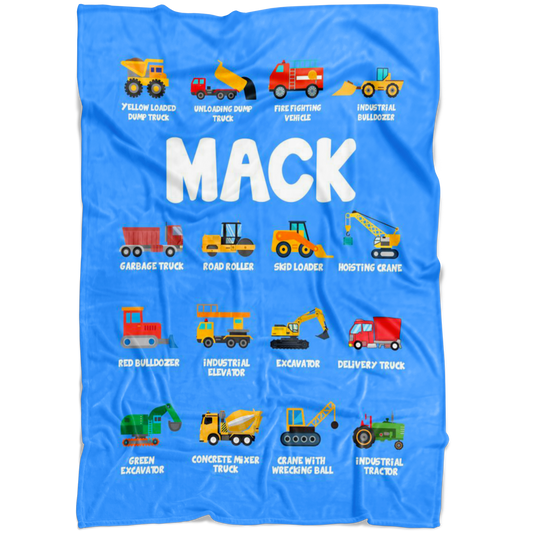 MACK Construction Blanket Blue