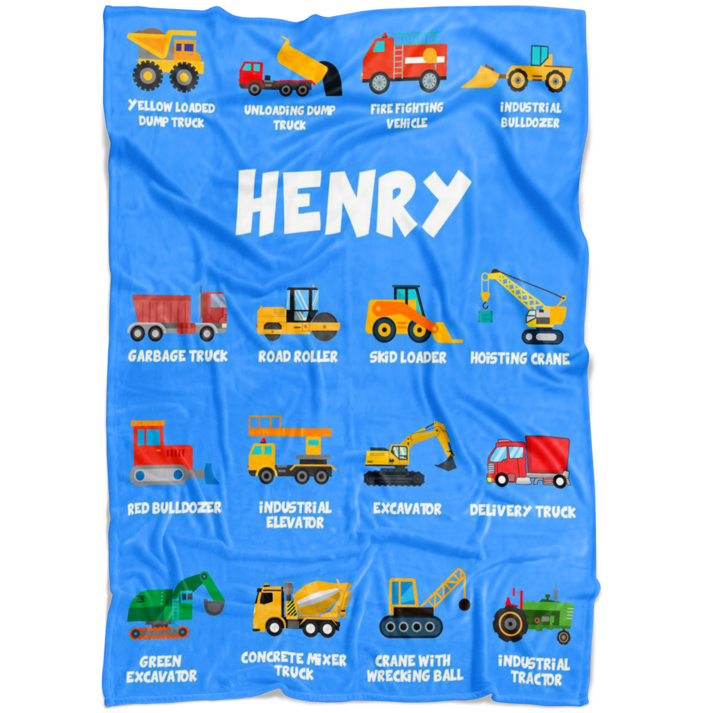 Henry Construction Blanket Blue