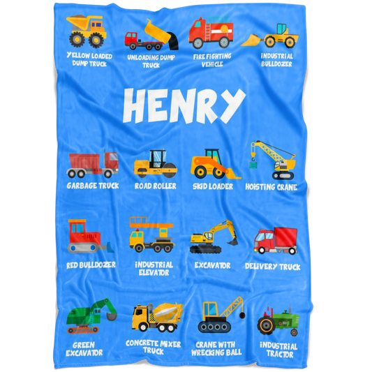 Henry Construction Blanket Blue