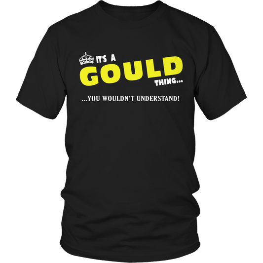 It's A Gould Thing, You Wouldn't Understand