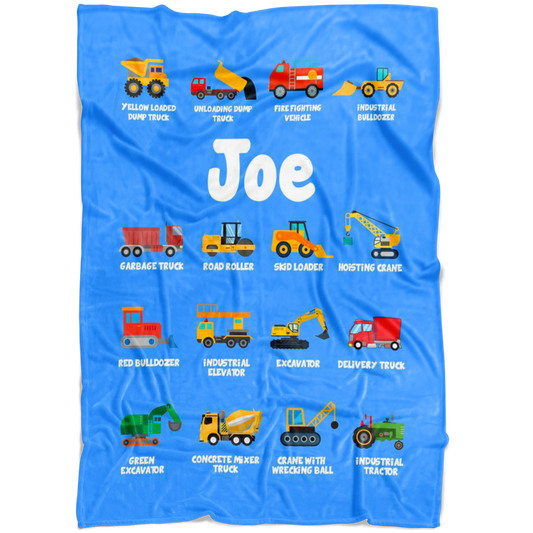 Joe Construction Blanket Blue