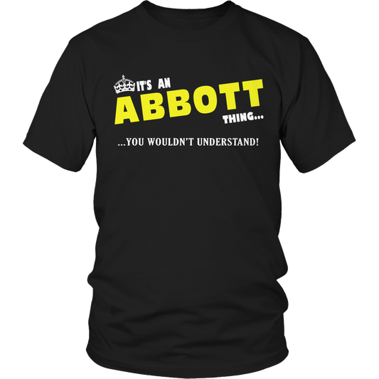 It's An Abbott Thing, You Wouldn't Understand