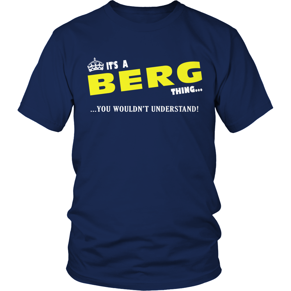It's A Berg Thing, You Wouldn't Understand