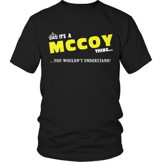It's A McCoy Thing, You Wouldn't Understand