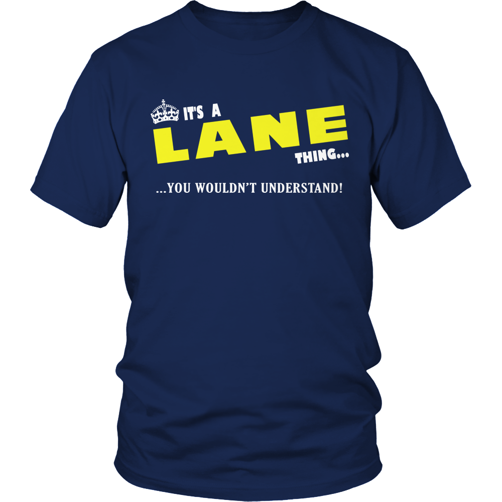 It's A Lane Thing, You Wouldn't Understand