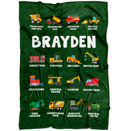 Brayden Construction Blanket Green