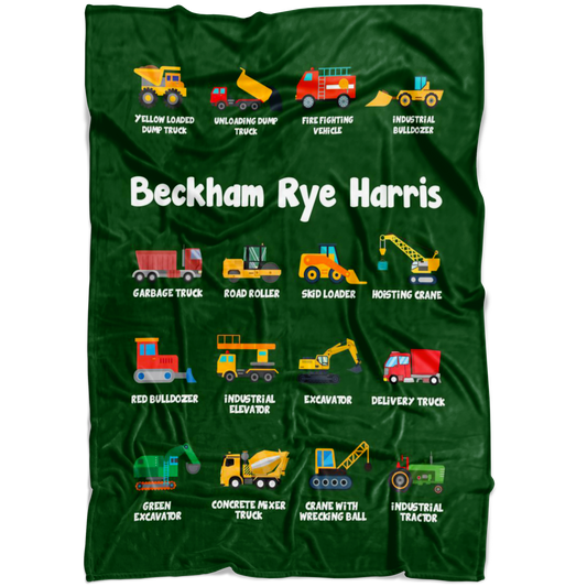 Beckham Rye Harris Construction Blanket Green