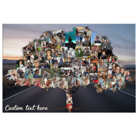 Family Tree Photo Collage - Road