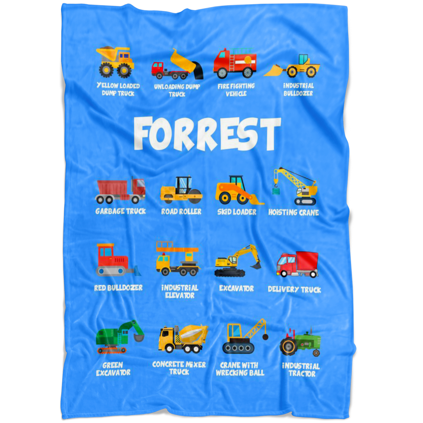 Forrest Construction Blanket Blue