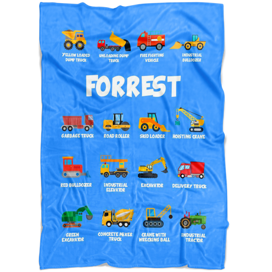 Forrest Construction Blanket Blue