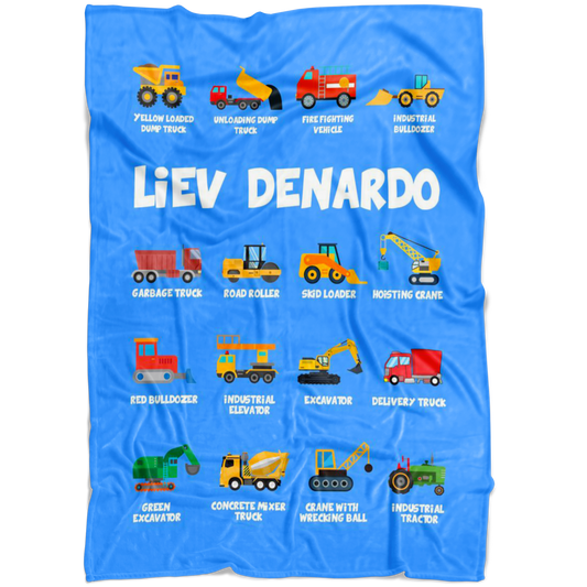 Liev DeNardo Construction Blanket Blue