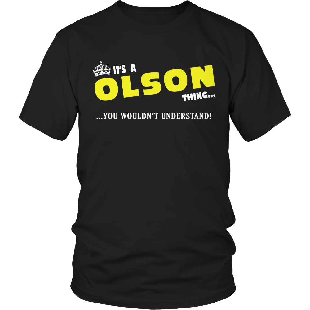 It's A Olson Thing, You Wouldn't Understand