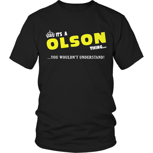 It's A Olson Thing, You Wouldn't Understand