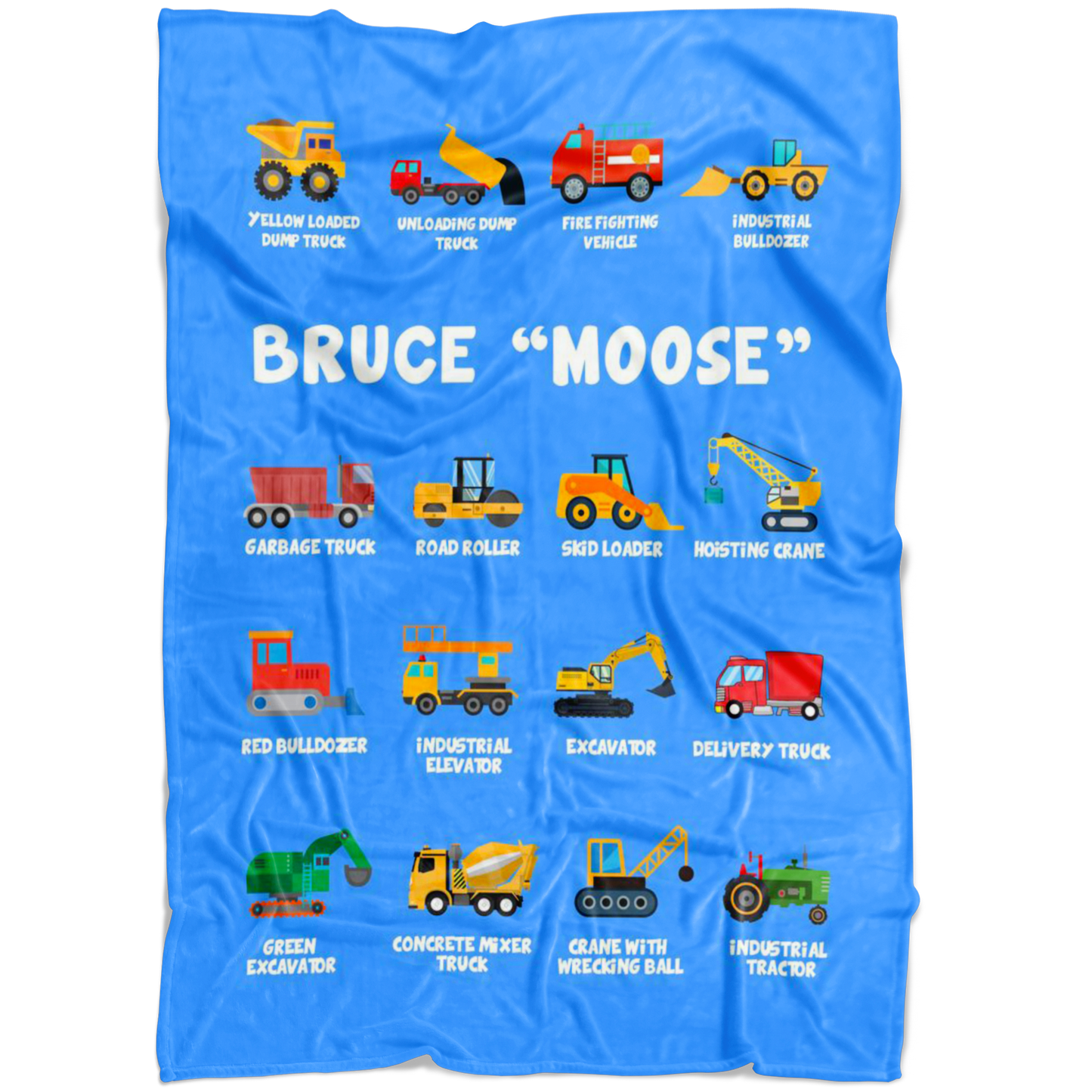 Bruce “Moose” Construction Blanket Blue