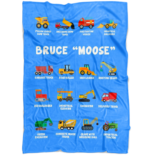 Bruce “Moose” Construction Blanket Blue