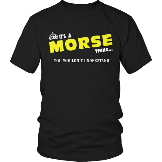 It's A Morse Thing, You Wouldn't Understand