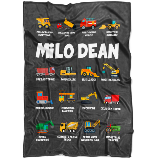 Milo Dean Construction Blanket Grey