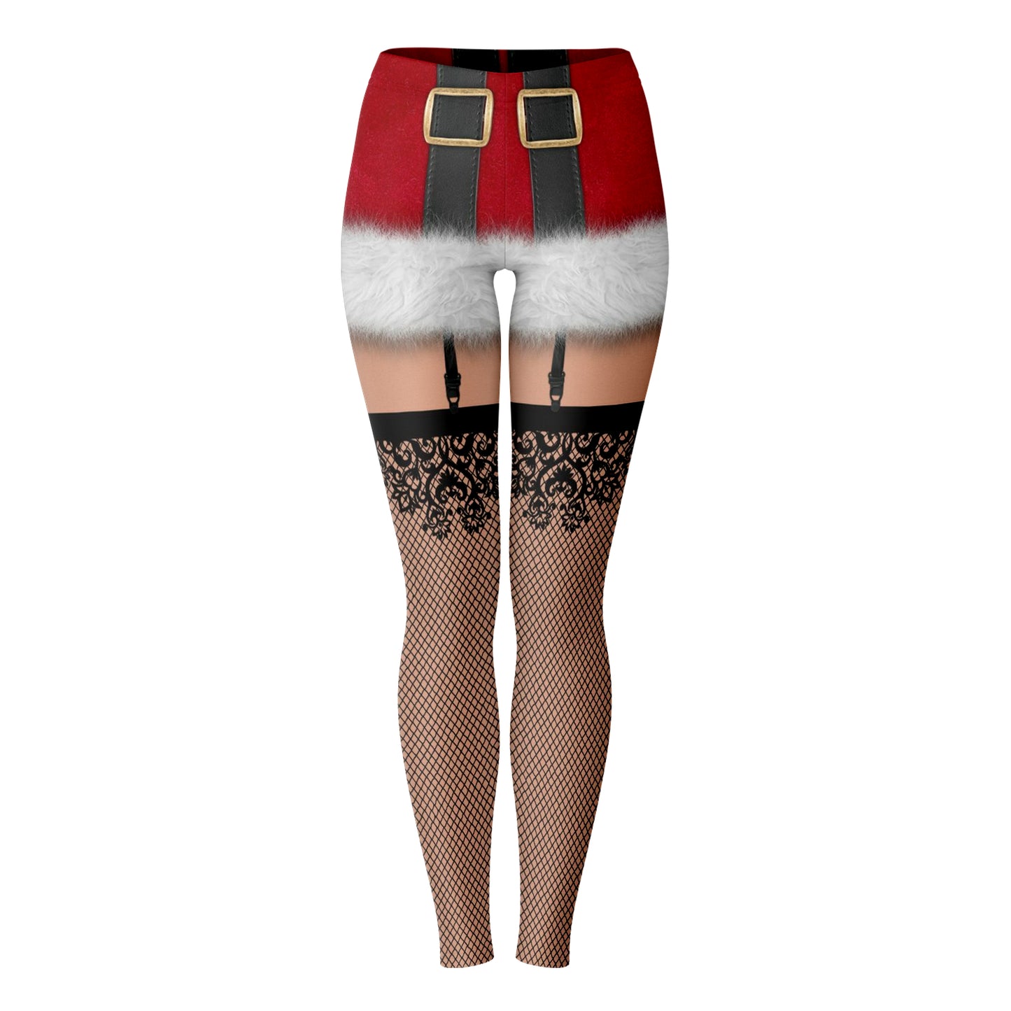 Naughty Santa Christmas Leggings