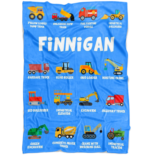 Finnigan Construction Blanket Blue