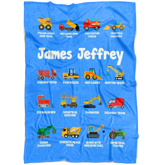 James Jeffrey Construction Blanket Blue