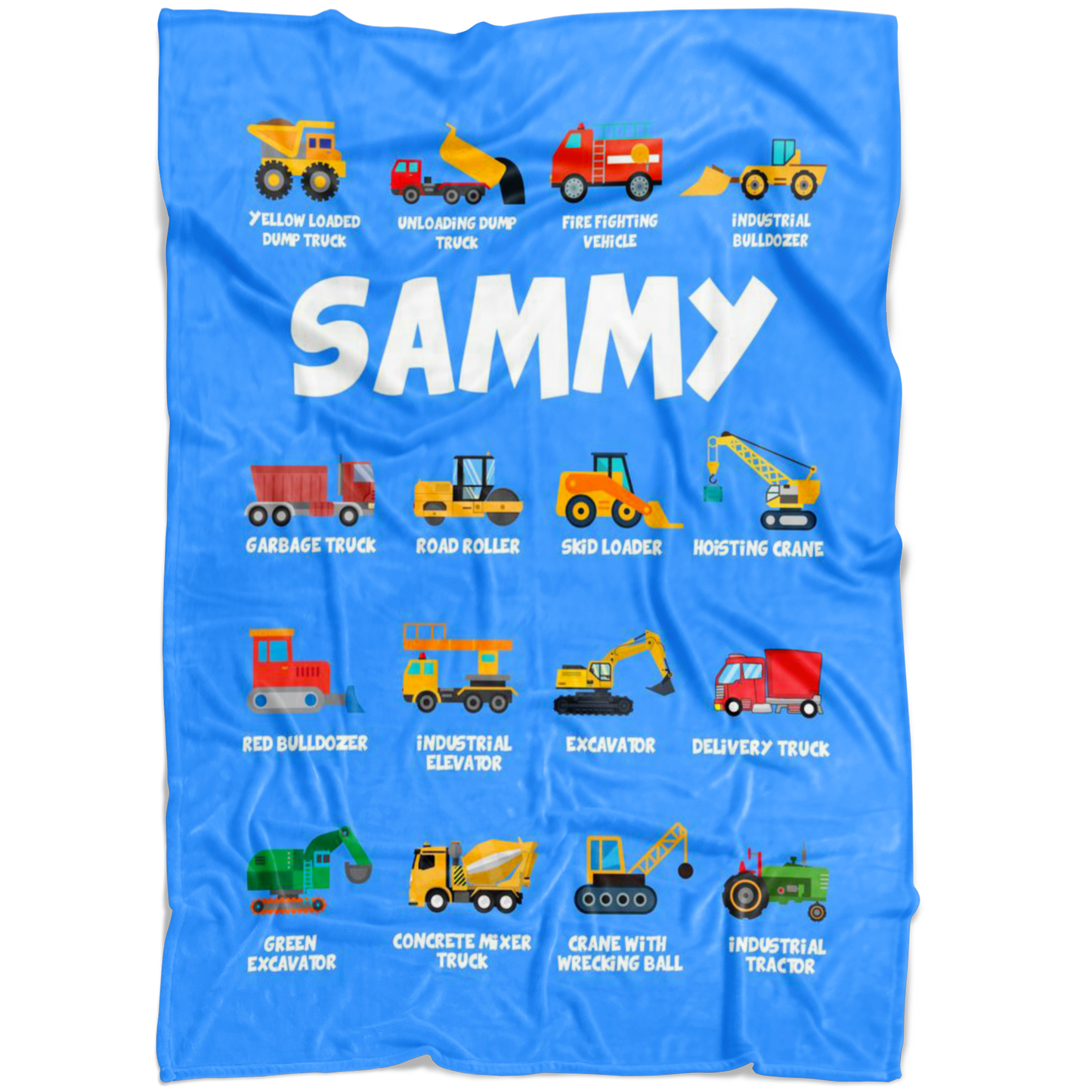 Sammy Construction Blanket Blue