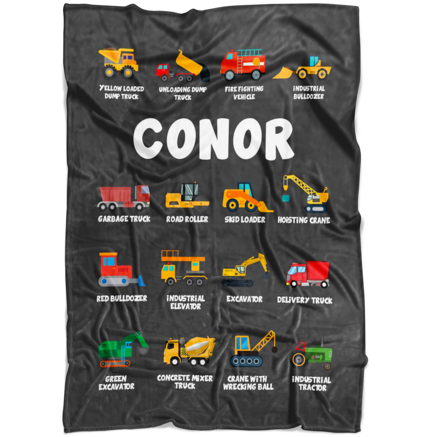 Conor Construction Blanket Grey