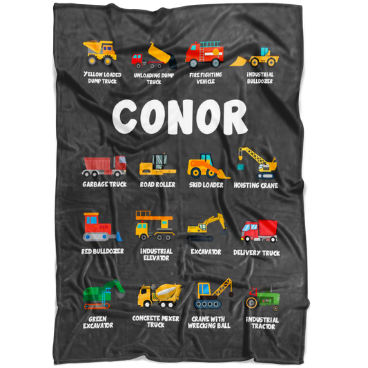 Conor Construction Blanket Grey