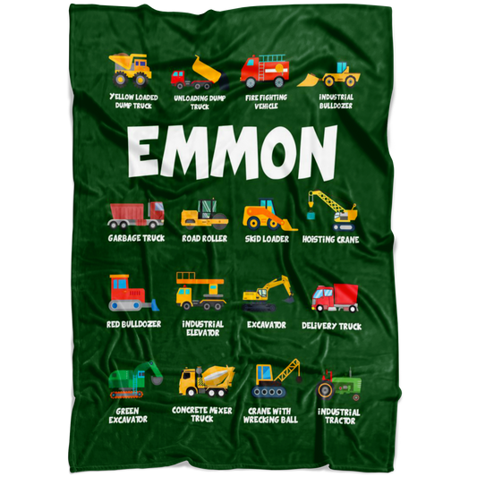 Emmon Construction Blanket Green