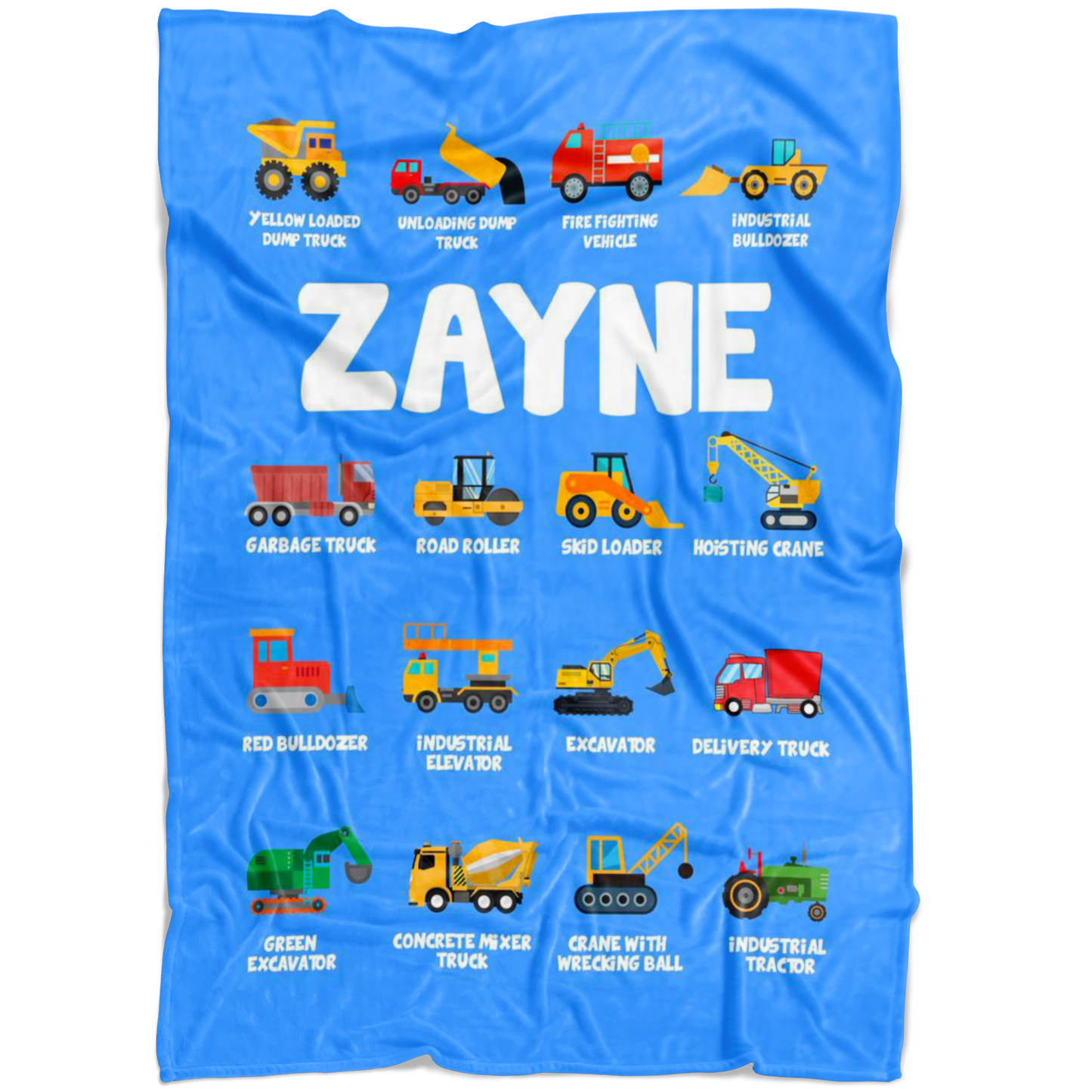 ZAYNE Construction Blanket Blue