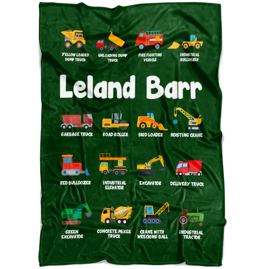 Leland Barr Construction Blanket Green