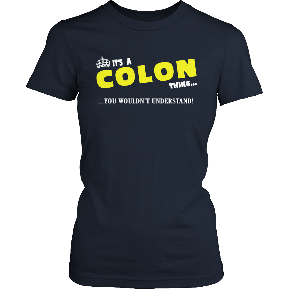 It's A Colon Thing, You Wouldn't Understand