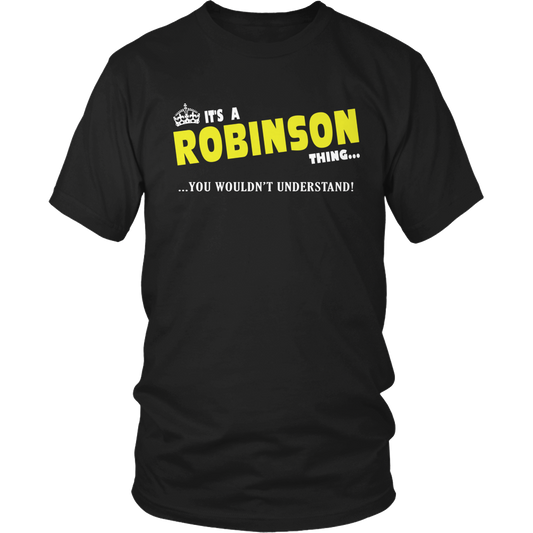 It's A Robinson Thing, You Wouldn't Understand