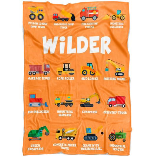 Wilder Construction Blanket Orange